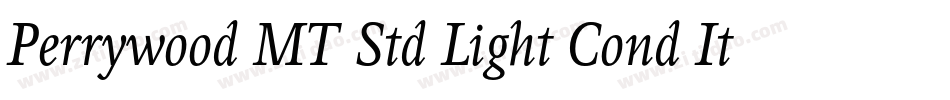Perrywood MT Std Light Cond It字体转换
